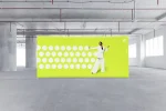 beurswand - presentatiewand -reclamewand - textielwand