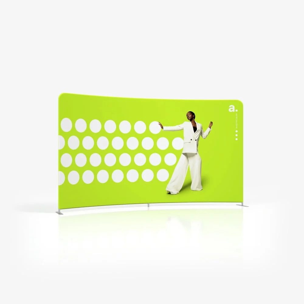 beurswand - presentatiewand -reclamewand - textielwand