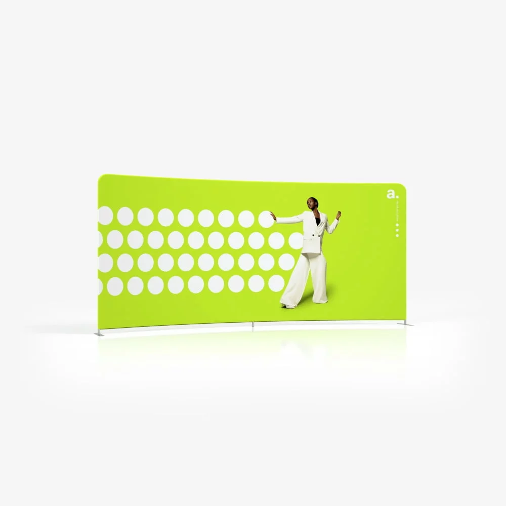 beurswand - presentatiewand -reclamewand - textielwand