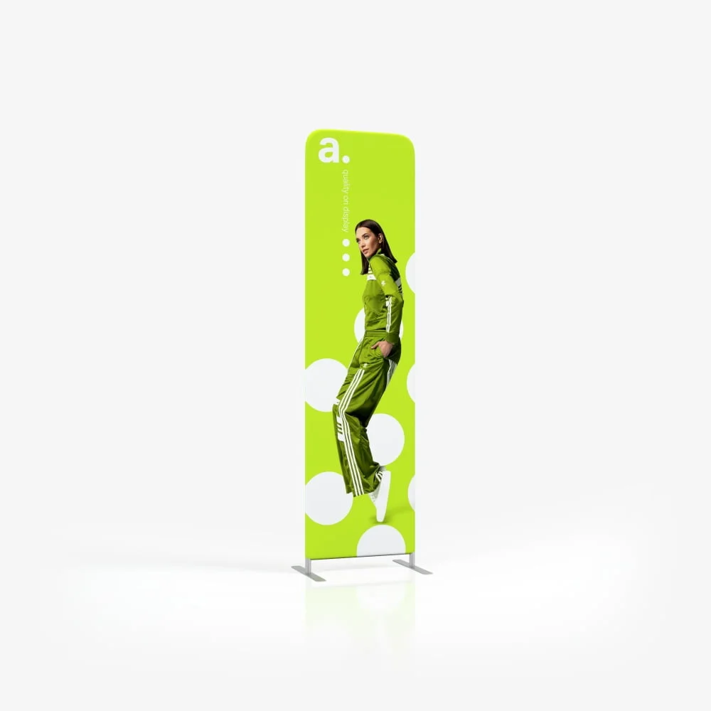 beurswand bedrukken - roll up banner