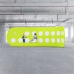 Imposante gebogen zipper wand en beurswand Craft XXL van Eventshop.