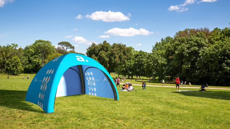opblaasbare reclametent bedrukken - tent bedrukken