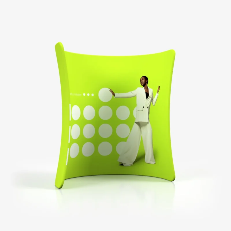 Compacte C-vormige zipper wand en beurswand C-wall voor mini-stands en winkelpromoties van Eventshop.