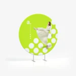 Unieke ronde zipper beurswand Flat Ring van Eventshop.