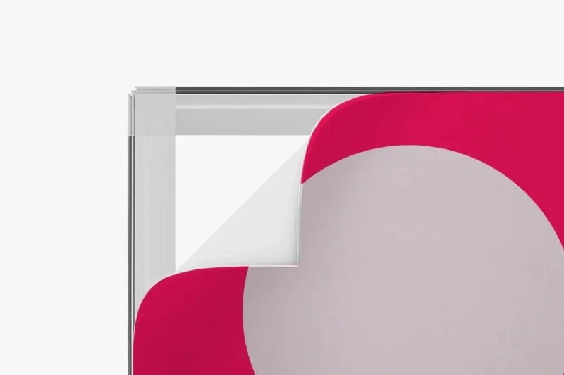 LED frame, verlichte beurswand