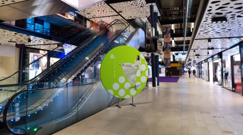 Unieke ronde zipper beurswand Flat Ring van Eventshop.