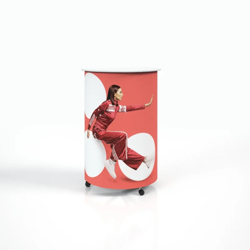 beursbalie - balie bedrukken - statafel bedrukken - presentatiebalie