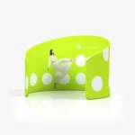 Unieke ronde zipper wand en beurswand Island van Eventshop.