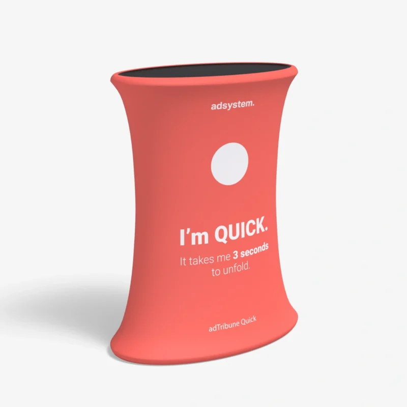 pop up beursbalie - balie bedrukken - presentatiebalie - pop up counter