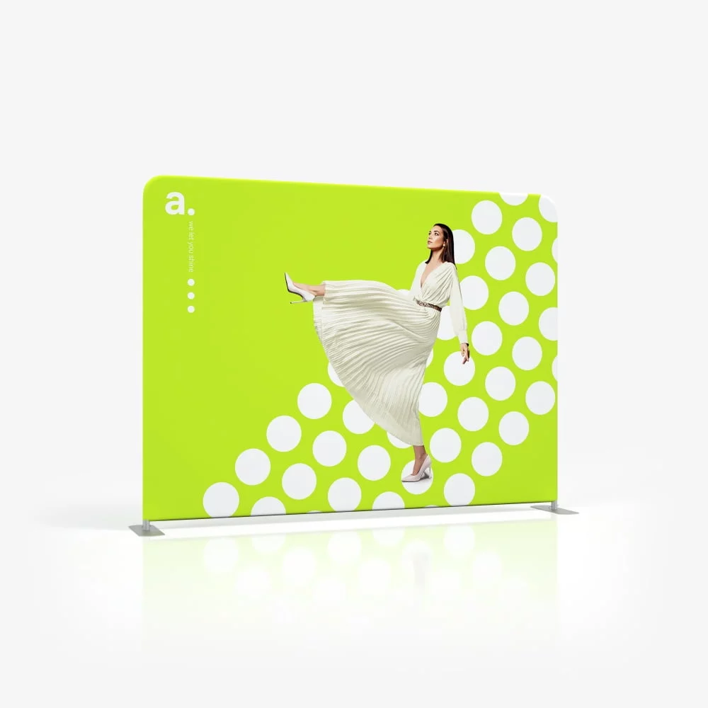 beurswand - presentatiewand -reclamewand - textielwand