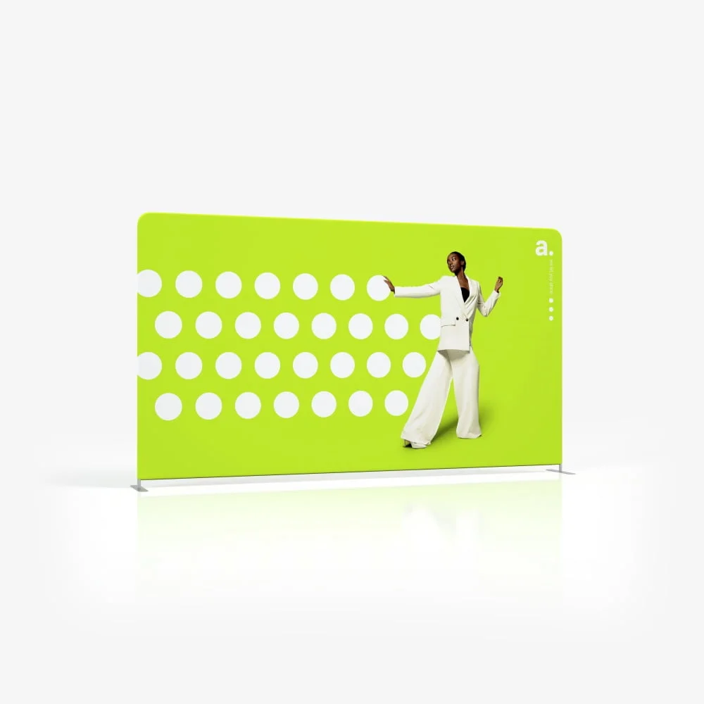 beurswand - presentatiewand -reclamewand - textielwand
