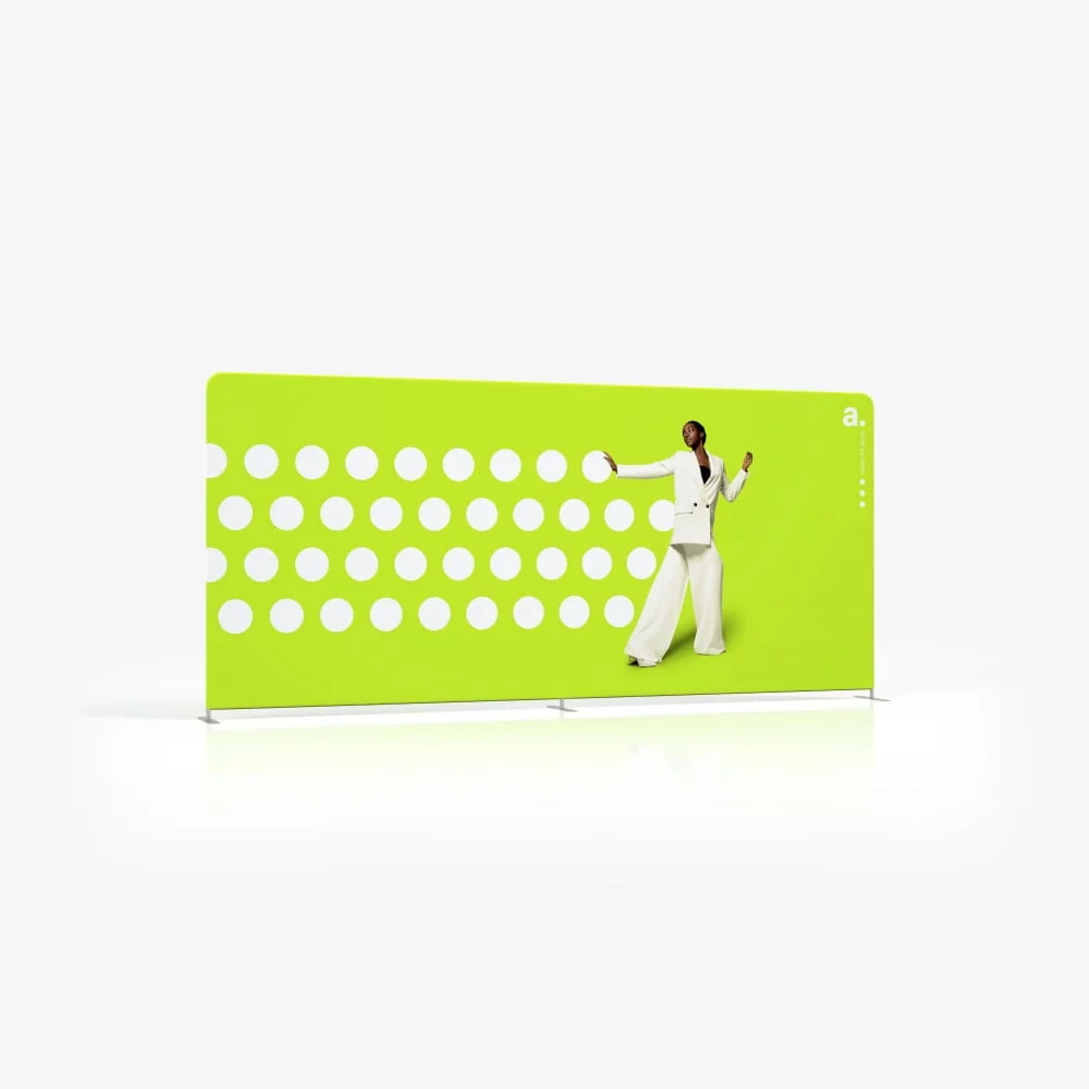 beurswand - presentatiewand -reclamewand - textielwand