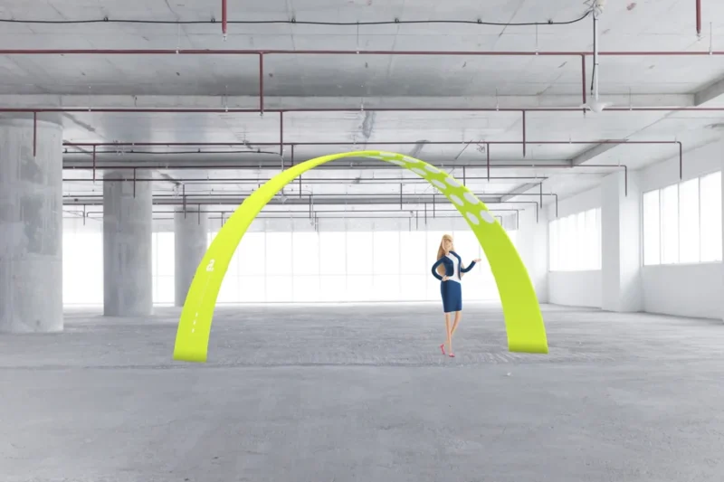 beurswand reclameboog