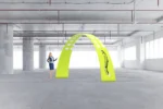zipper wand reclameboog