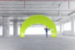 zipper wand reclameboog tunnel