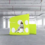Unieke spiraalvormige zipper wand en beurswand In van Eventshop.