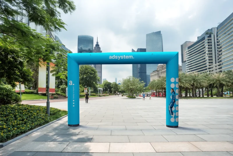 opblaasbare reclameboog - opblaasbare boog - startboog - finishboog