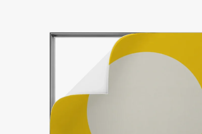 Textielframe met peesdoek - textielframe custom made