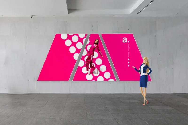 Wand LED frame - wand reclame