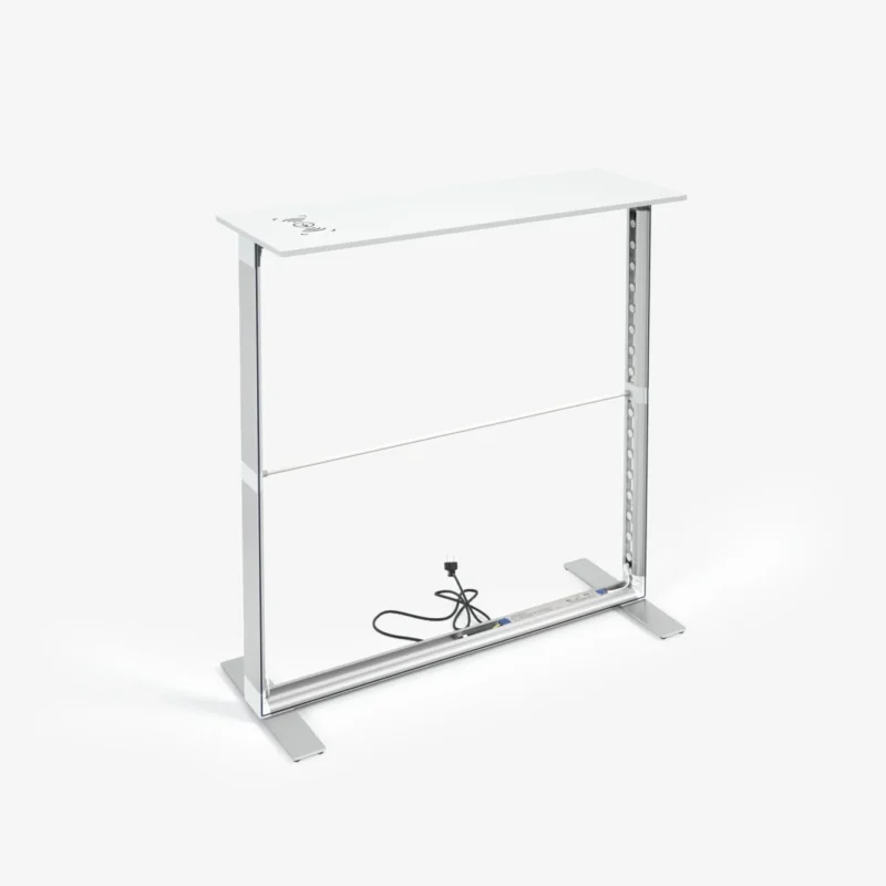 Pop-up LED verlichte Counter met wireless charger - LED verlichte beursbalie