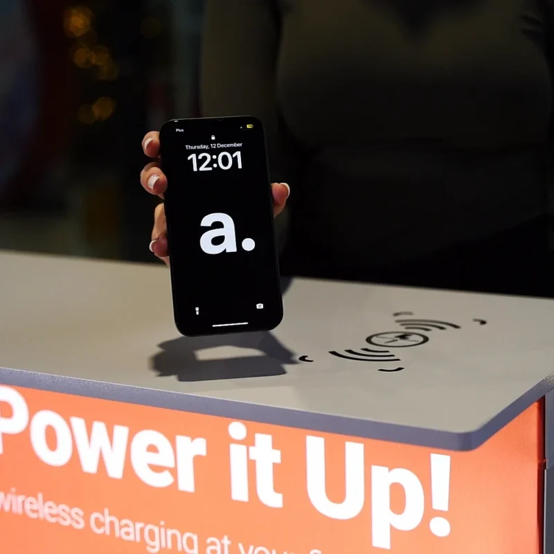 LED pop-up beursbalie - balie bedrukken - presentatiebalie - statafel bedrukken