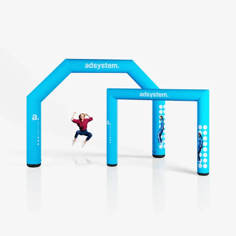 Inflatable advertising gates