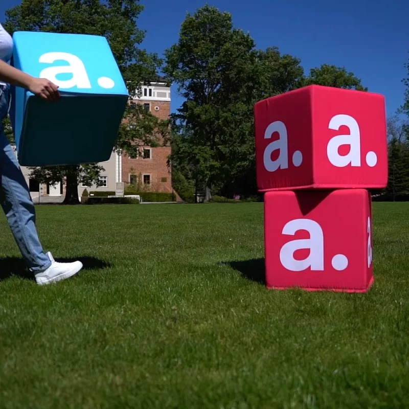 poef vierkant bedrukken met logo - vierkante poef bedrukken met logo