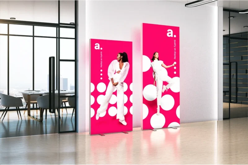 LED frame - verlichte beurswand