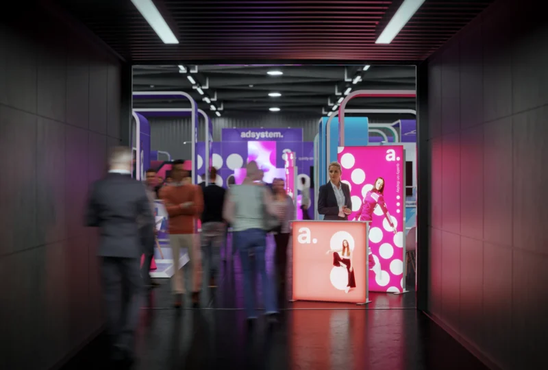 LED frame - verlichte beursbalie - Pop up beursset