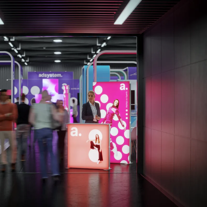 LED frame - verlichte beursbalie - Pop up beursset