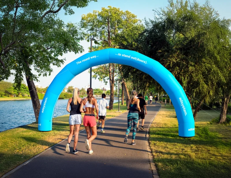 inflatable arch - starting arch - finishing arch