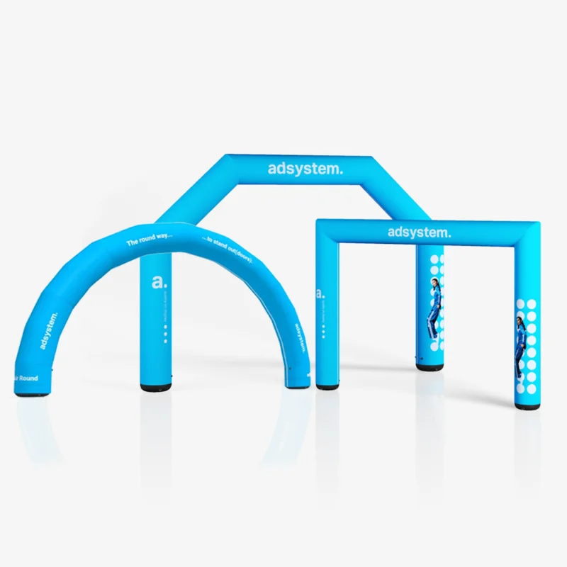 Inflatable advertising gates