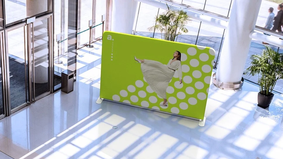 reclamewand - zipper wand - presentatiewand