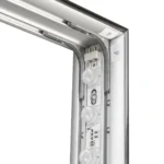 LED frame black - illuminated exhibition wall