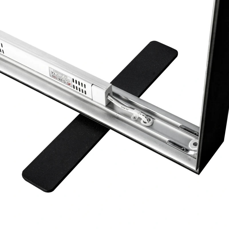 LED frame black - illuminated exhibition wall