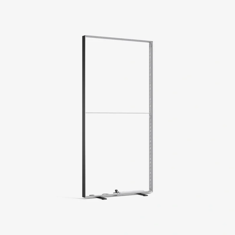 LED frame black - illuminated exhibition wall