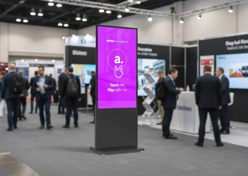 Interactive kiosk - digital signage - digitaal reclame scherm