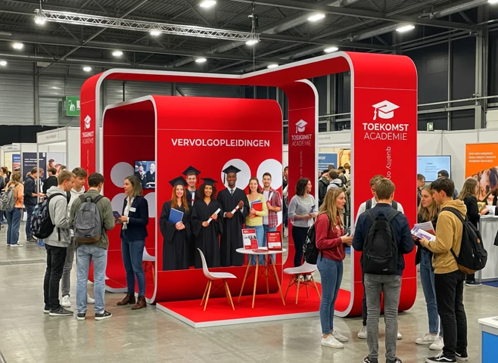beursstand voor studiekeuzebeurs hogeschool - MBO - HBO - Universiteit
