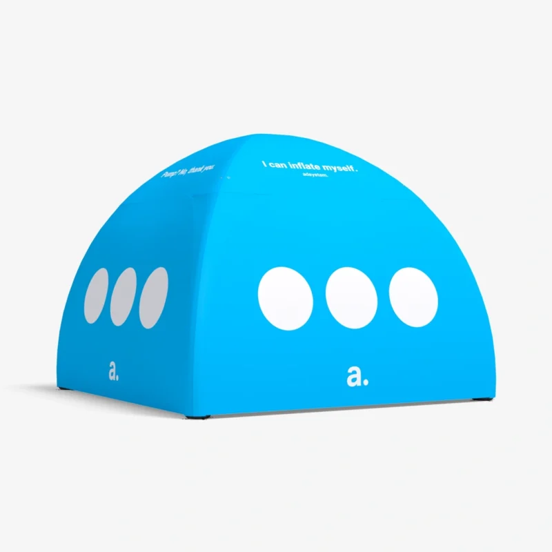 reclametent - opblaasbare tent - tent op lucht - tent bedrukken