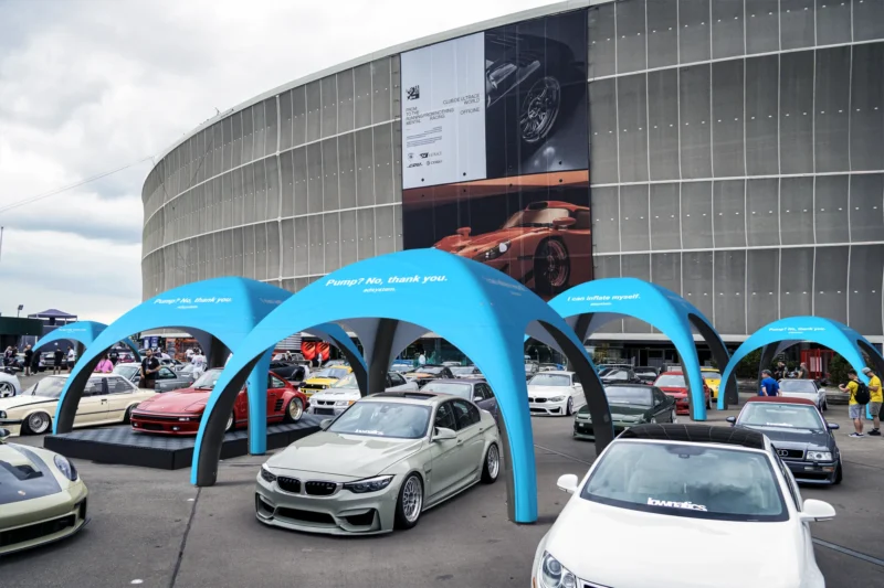 reclametent - opblaasbare tent - tent op lucht - tent bedrukken