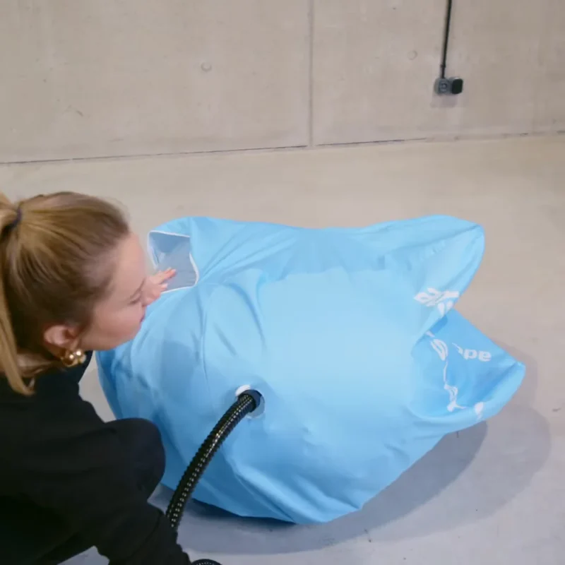 zitzak bedrukken - opblaasbare zitzak - zitzak opblaasbaar - stoel bedrukken