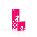modulaire beursstand met LED frame en verlichte beursbalie