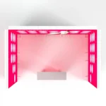 modulaire beursstand met LED frame en verlichte beursbalie