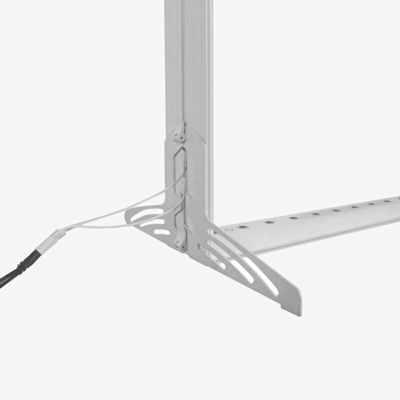 modulaire beursstand met LED frame en verlichte beursbalie