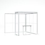 modulaire beursstand met LED frames en verlichte beurswand