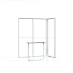modulaire beursstand met LED frame en verlichte beursbalie