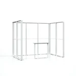 modulaire beursstand met LED frame en verlichte beursbalie