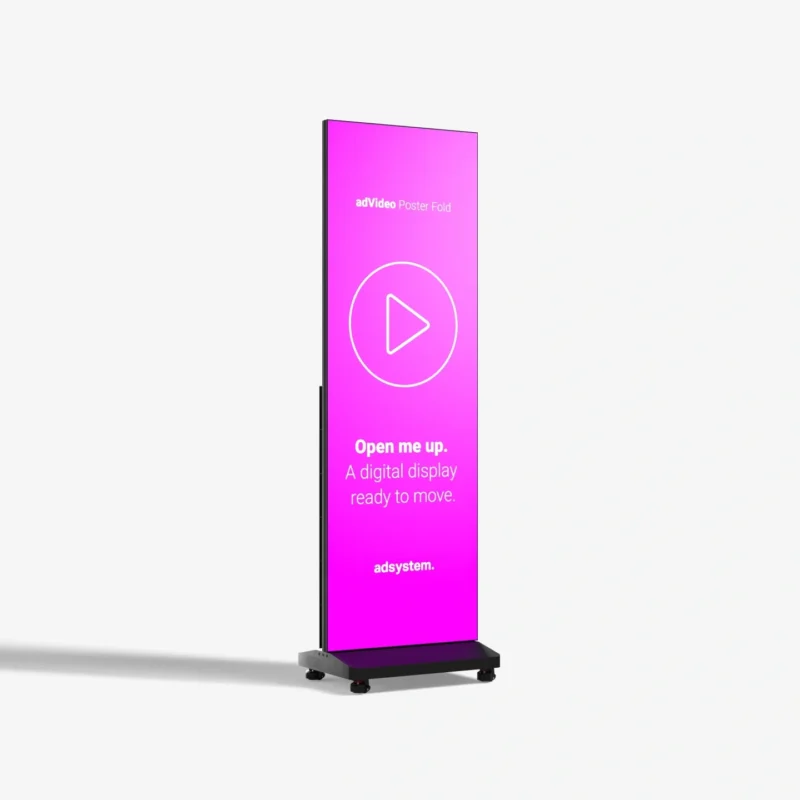 Vouwbaar indoor LED screen en Poster Fold LED scherm van Eventshop.