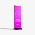 Uitklapbaar indoor LED screen en Poster Trifold LED scherm van Eventshop.