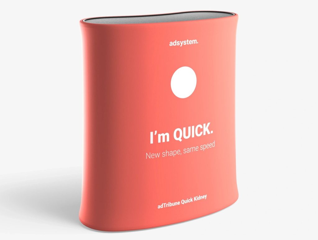 Beursbalie Quick Kidney met kenmerkende niervorm